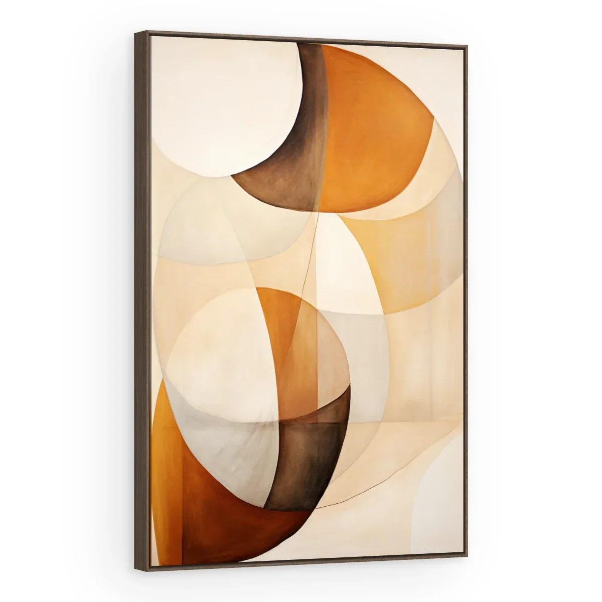 Quadro Decorativo Canvas Curvas Laranja - GE0019