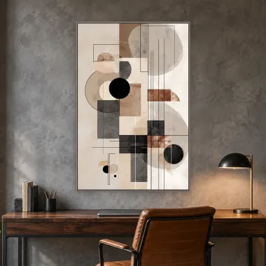 Quadro Decorativo Canvas Composição Bauhaus - GE0020