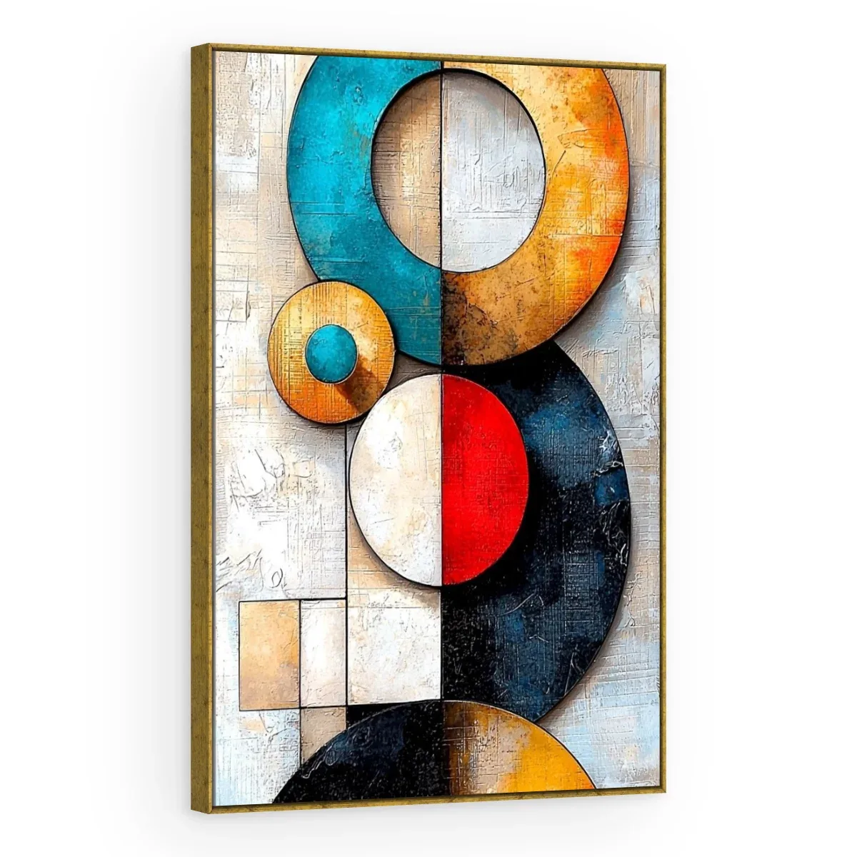 Quadro Decorativo Canvas Círculos Vibrantes - GE0021
