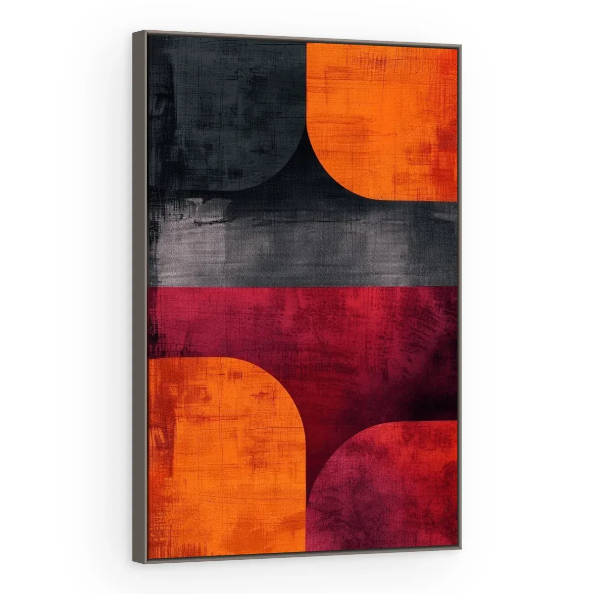 Quadro Decorativo Canvas Quadrantes Laranja - GE0024