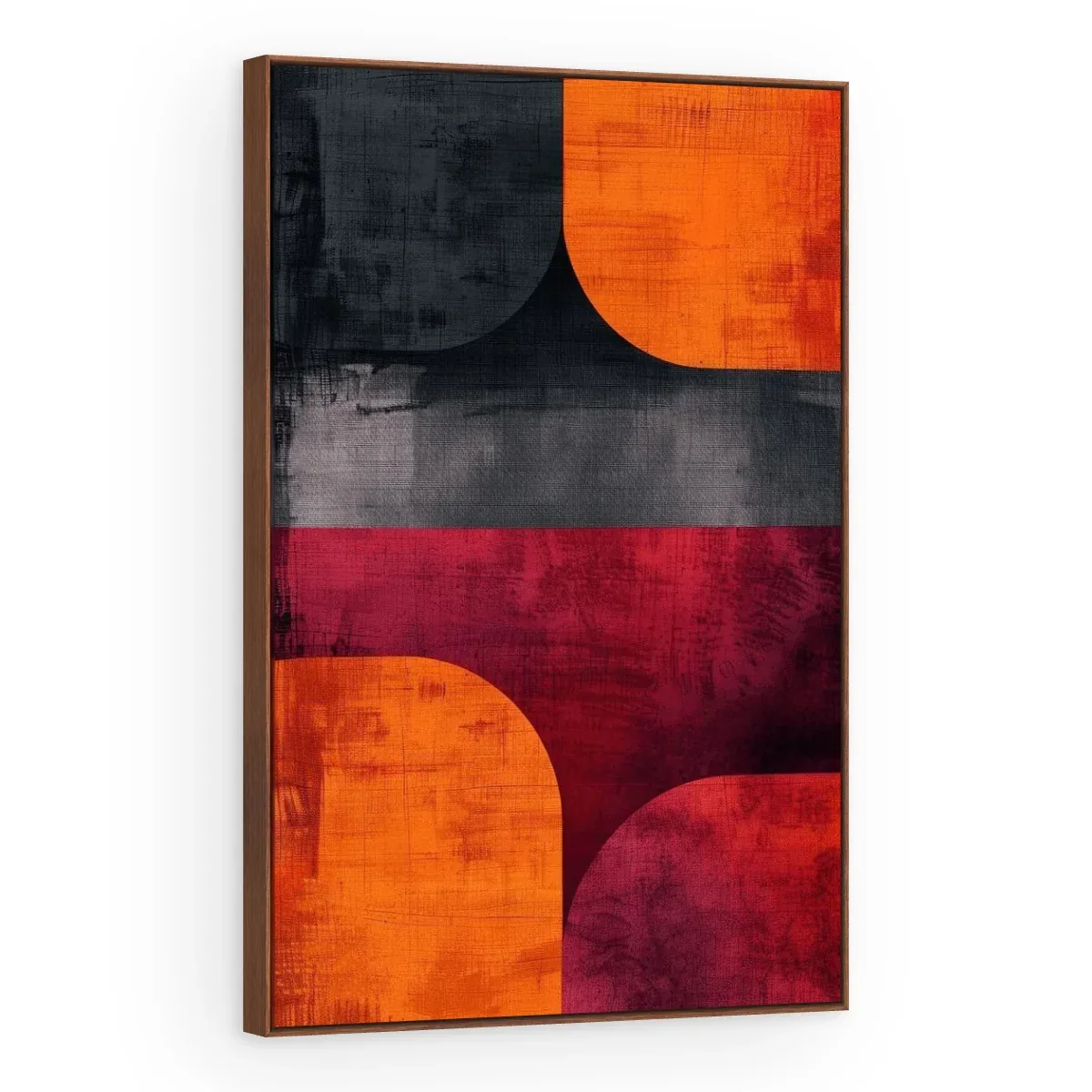 Quadro Decorativo Canvas Quadrantes Laranja - GE0024