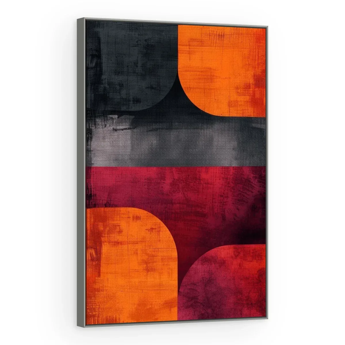 Quadro Decorativo Canvas Quadrantes Laranja - GE0024