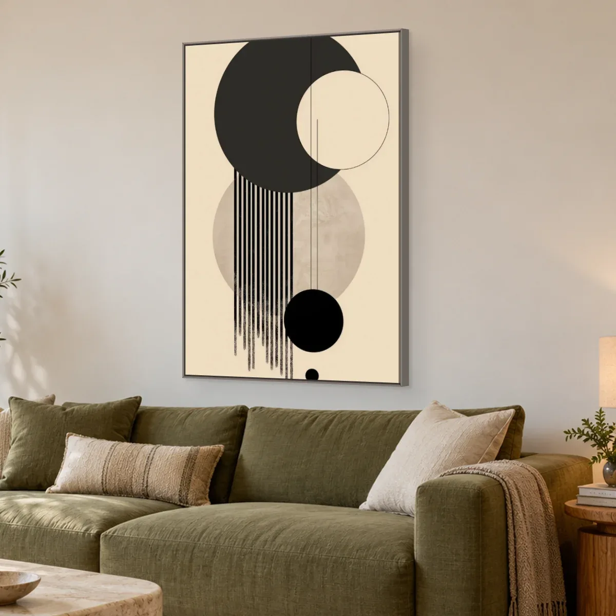 Quadro Decorativo Canvas Eclipse Minimalista - GE0025