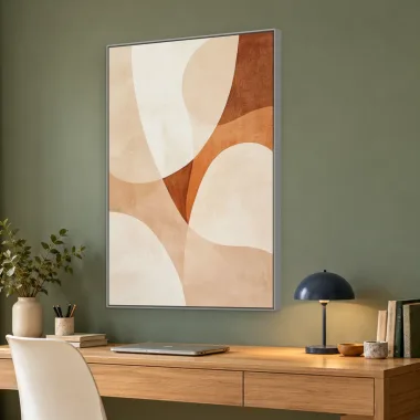 Quadro Decorativo Canvas Curvas Areia - GE0028