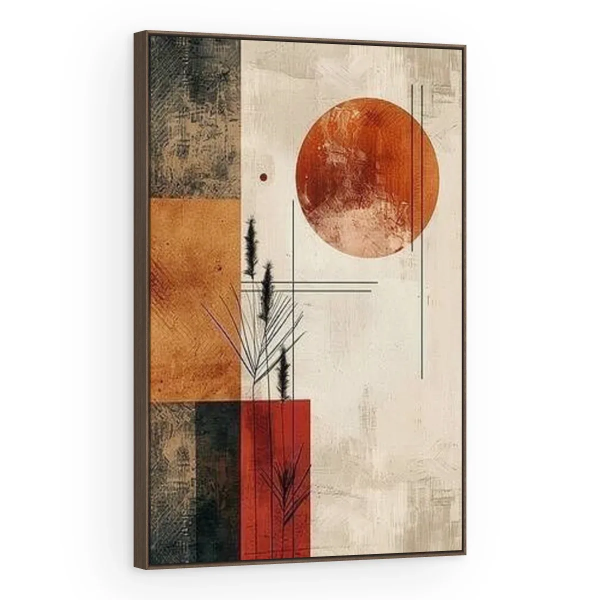 Quadro Decorativo Canvas Sol Japandi - GE0030