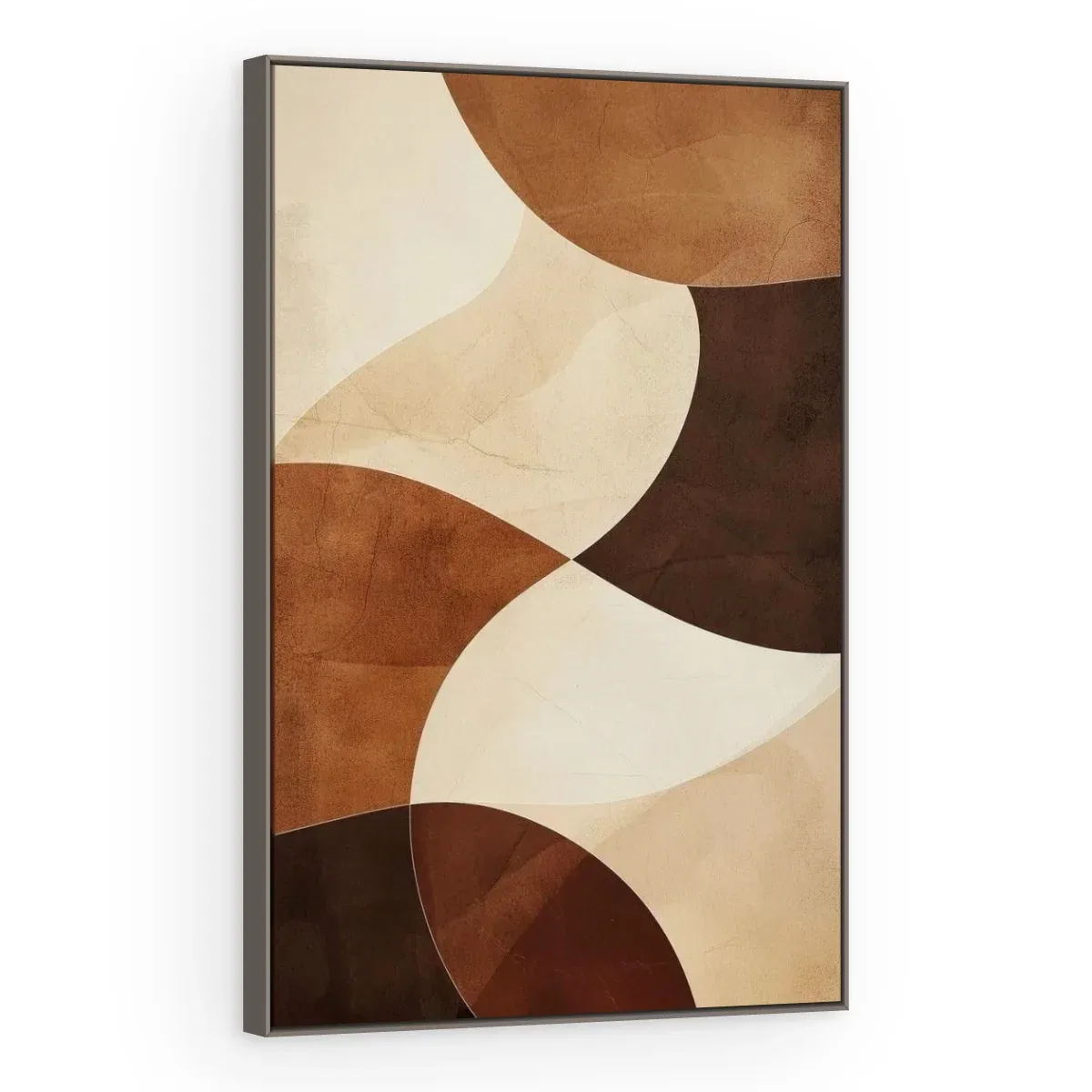 Quadro Decorativo Canvas Curvas Chocolate - GE0043