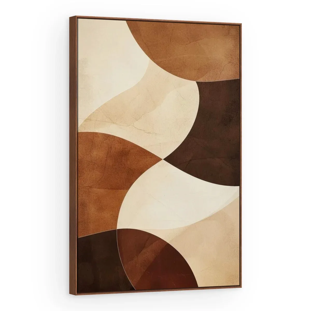 Quadro Decorativo Canvas Curvas Chocolate - GE0043