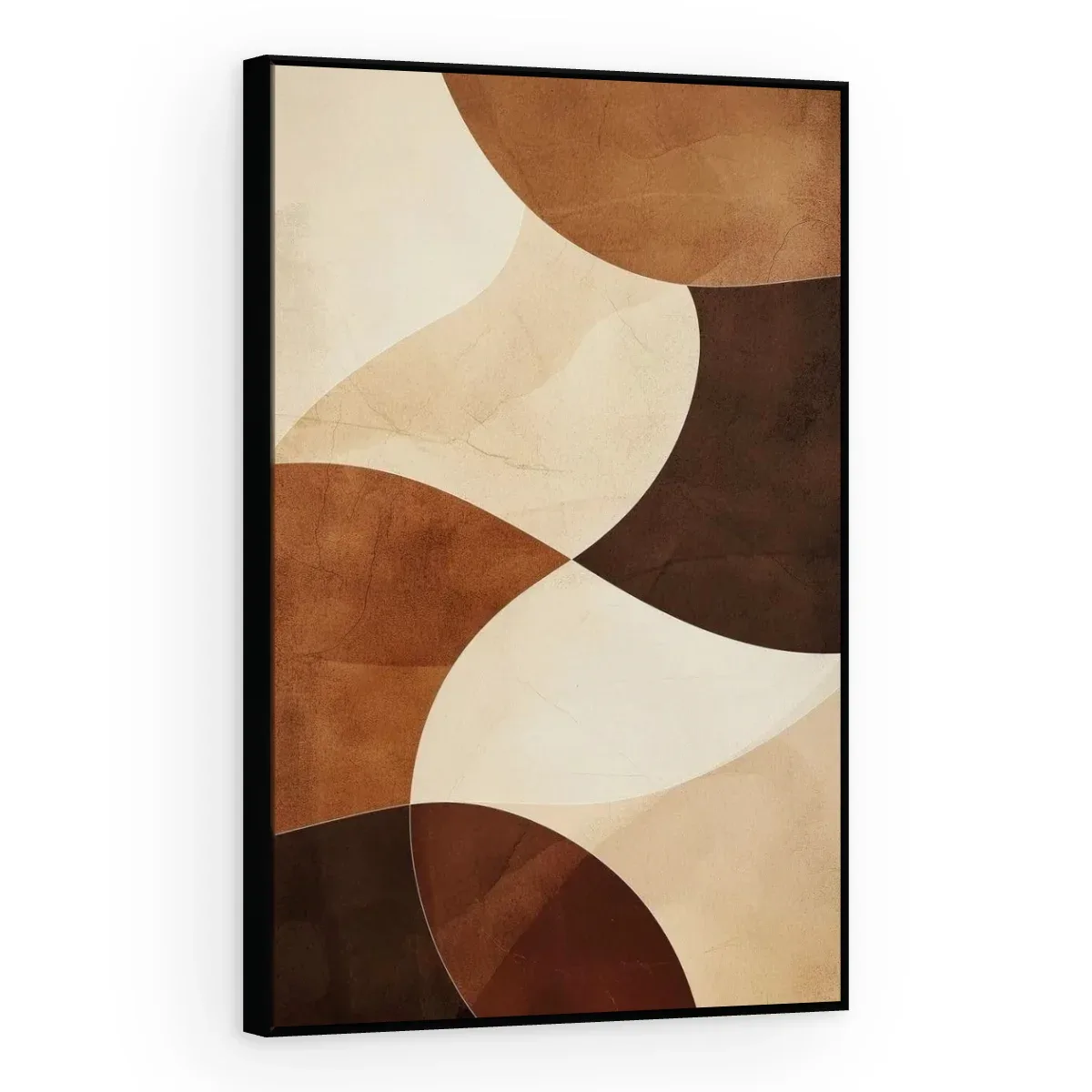 Quadro Decorativo Canvas Curvas Chocolate - GE0043