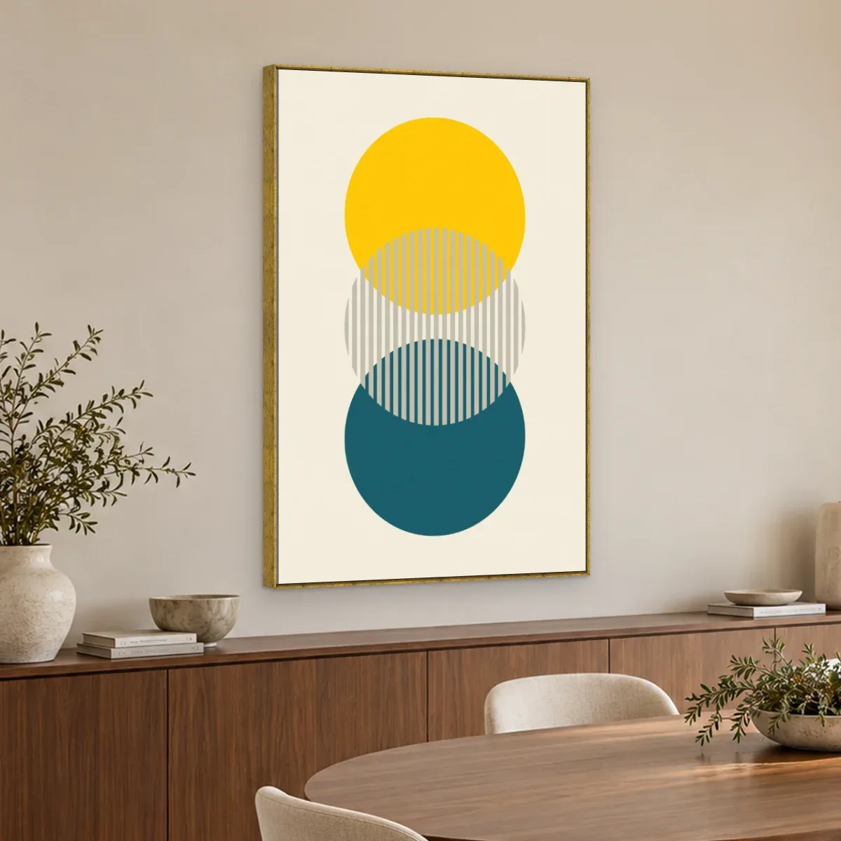 Quadro Decorativo Canvas Sol Petróleo - GE0049