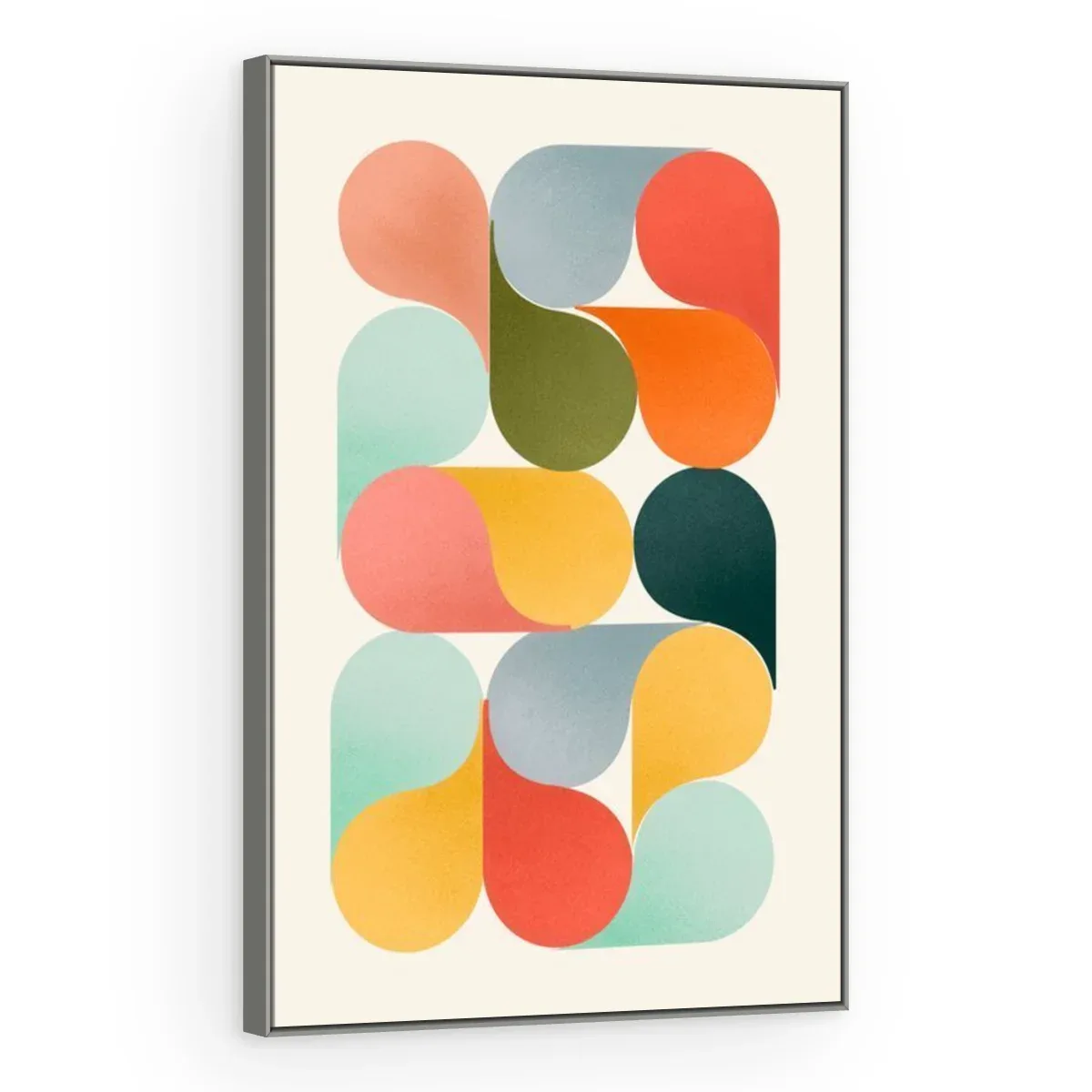 Quadro Decorativo Canvas Formas Pastel - GE0052
