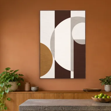 Quadro Decorativo Canvas Contraste Café - GE0055