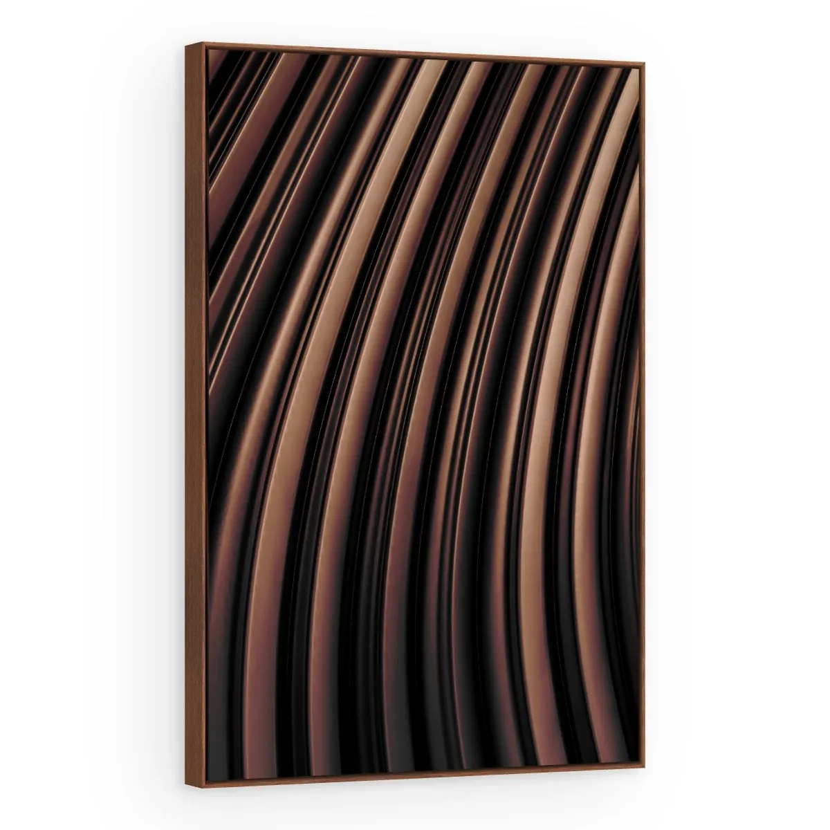 Quadro Decorativo Canvas Listras Bronze - AB0001