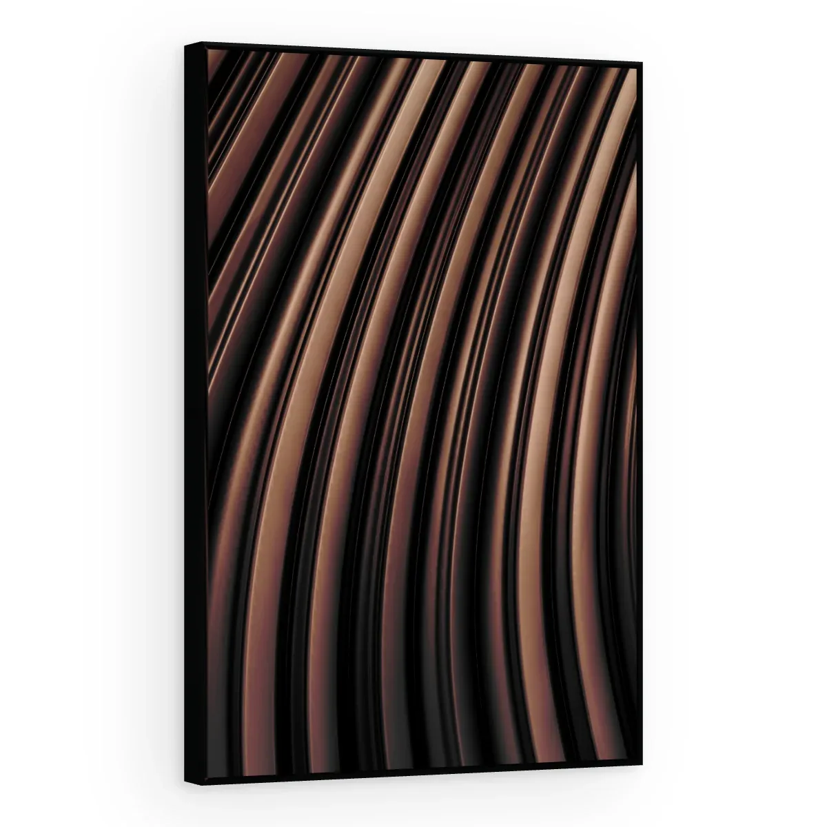 Quadro Decorativo Canvas Listras Bronze - AB0001