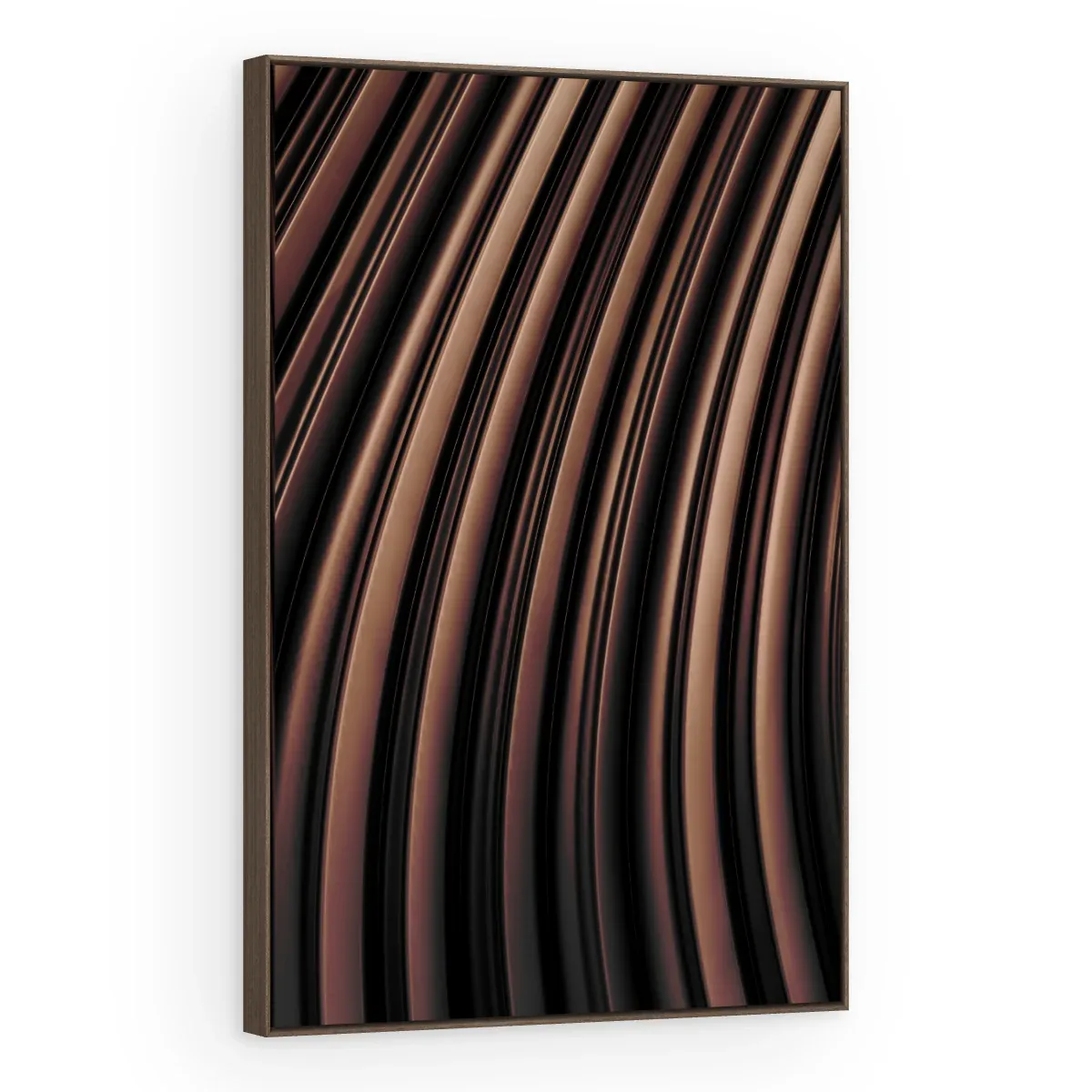 Quadro Decorativo Canvas Listras Bronze - AB0001