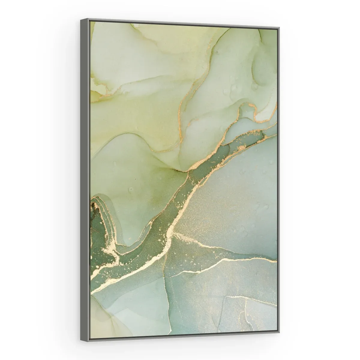 Quadro Decorativo Canvas Mármore Sálvia - AB0004