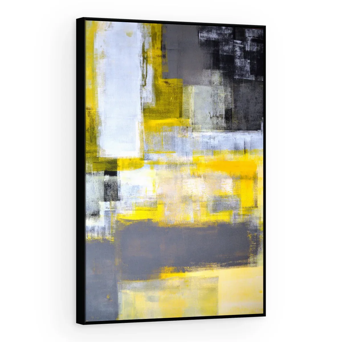 Quadro Decorativo Canvas Blocos Amarelos - AB0007
