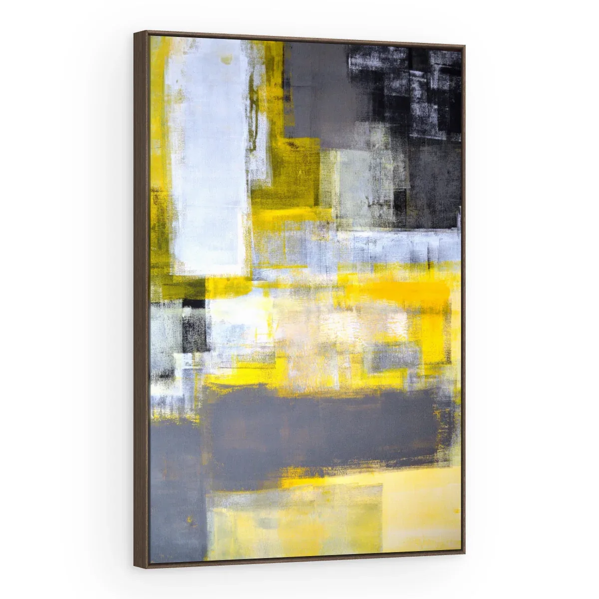 Quadro Decorativo Canvas Blocos Amarelos - AB0007