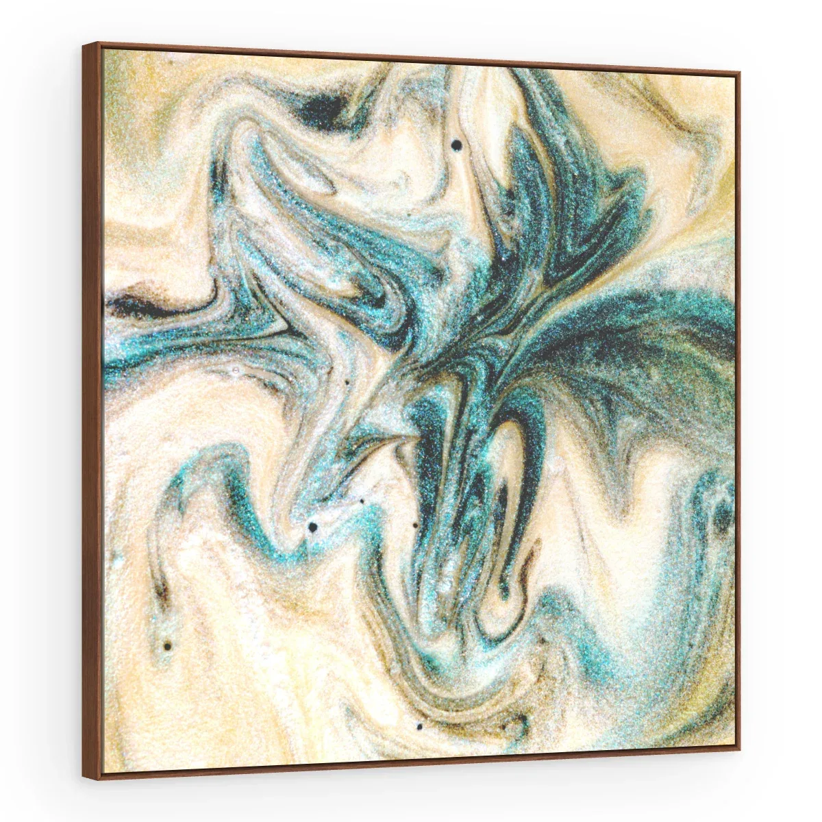 Quadro Decorativo Canvas Mármore Turquesa - AB0008