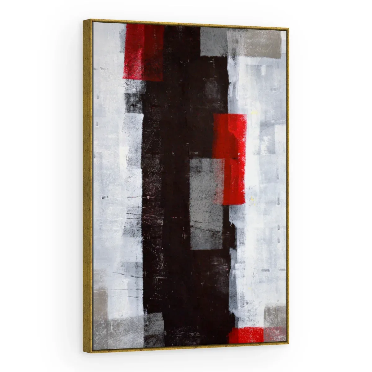 Quadro Decorativo Canvas Blocos Vermelhos - AB0009