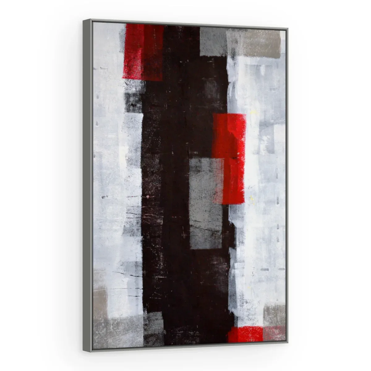 Quadro Decorativo Canvas Blocos Vermelhos - AB0009