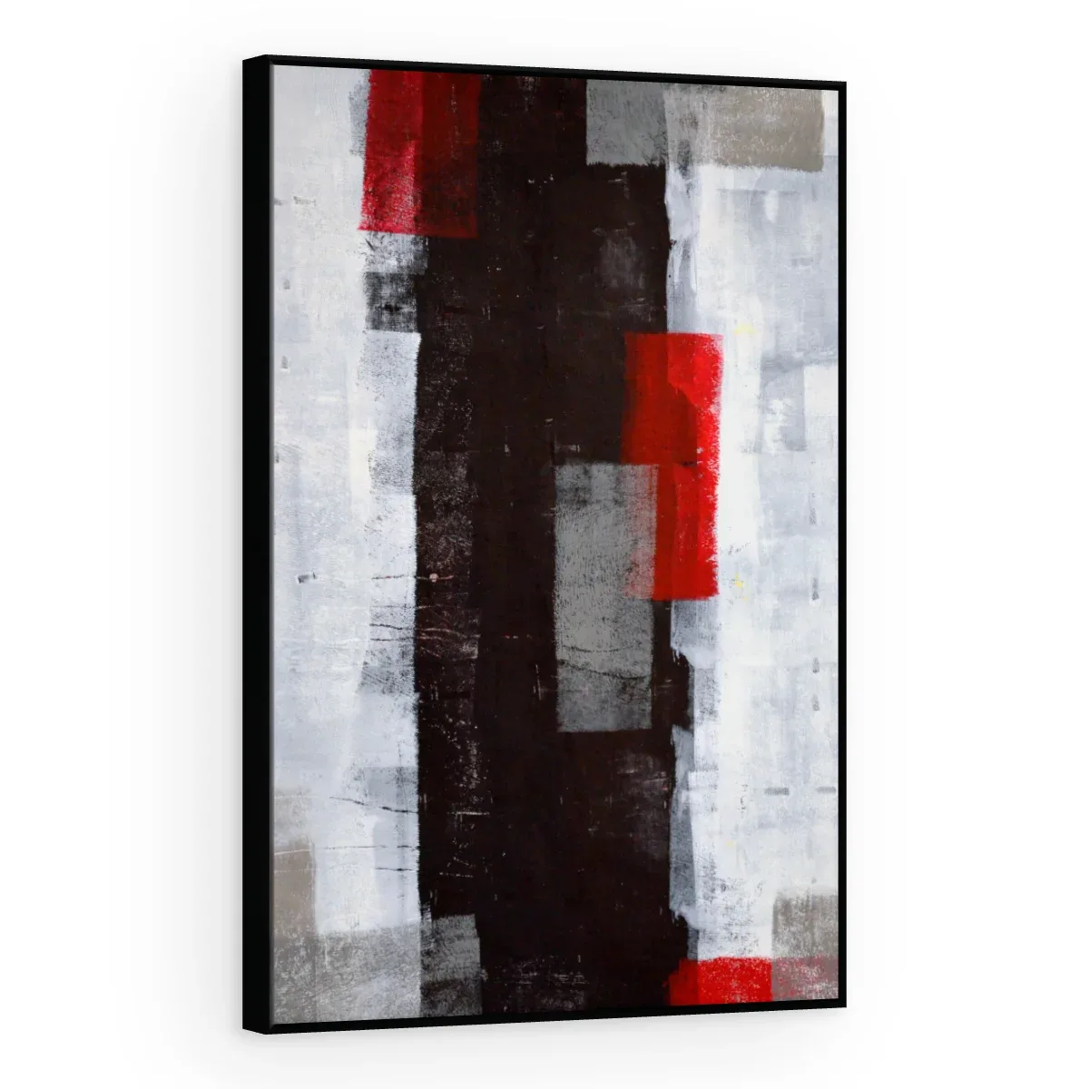 Quadro Decorativo Canvas Blocos Vermelhos - AB0009