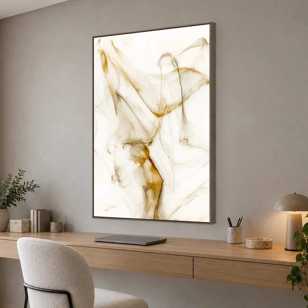 Quadro Decorativo Canvas Névoa Âmbar - AB0018