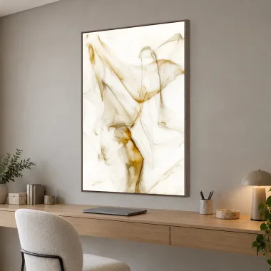 Quadro Decorativo Canvas Névoa Âmbar - AB0018