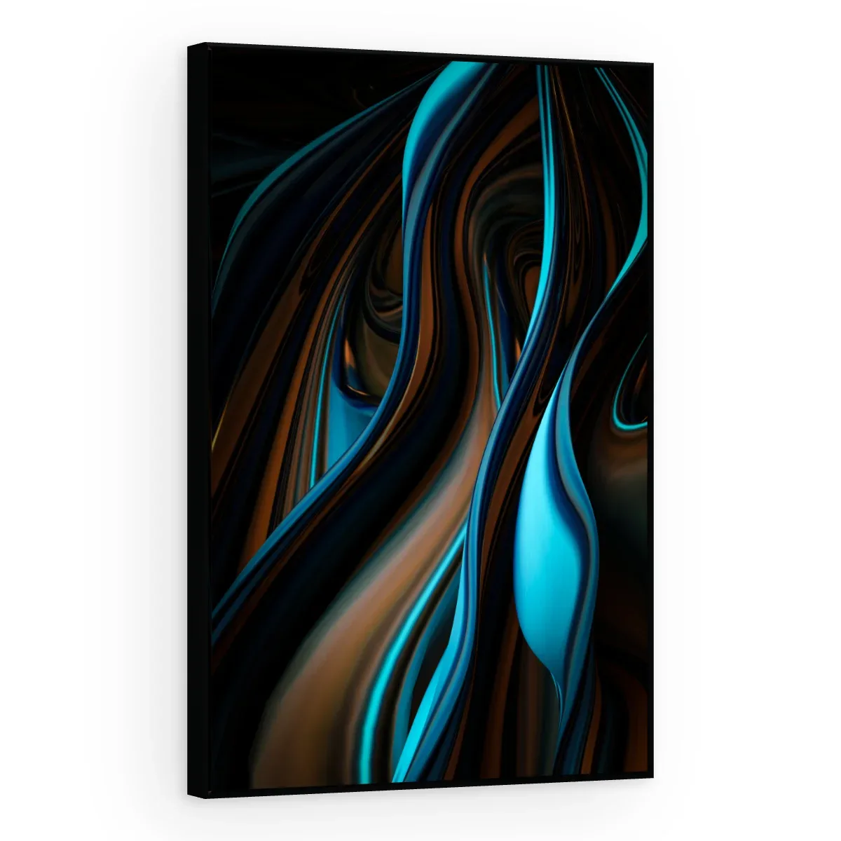 Quadro Decorativo Canvas Fluxo Azul - AB0024
