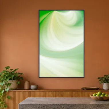 Quadro Decorativo Canvas Espiral Verde - AB0027