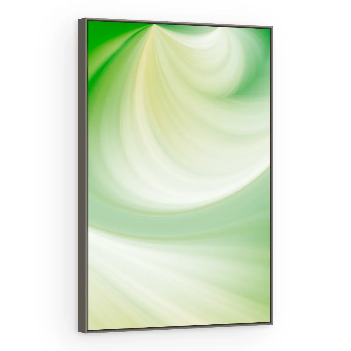 Quadro Decorativo Canvas Espiral Verde - AB0027