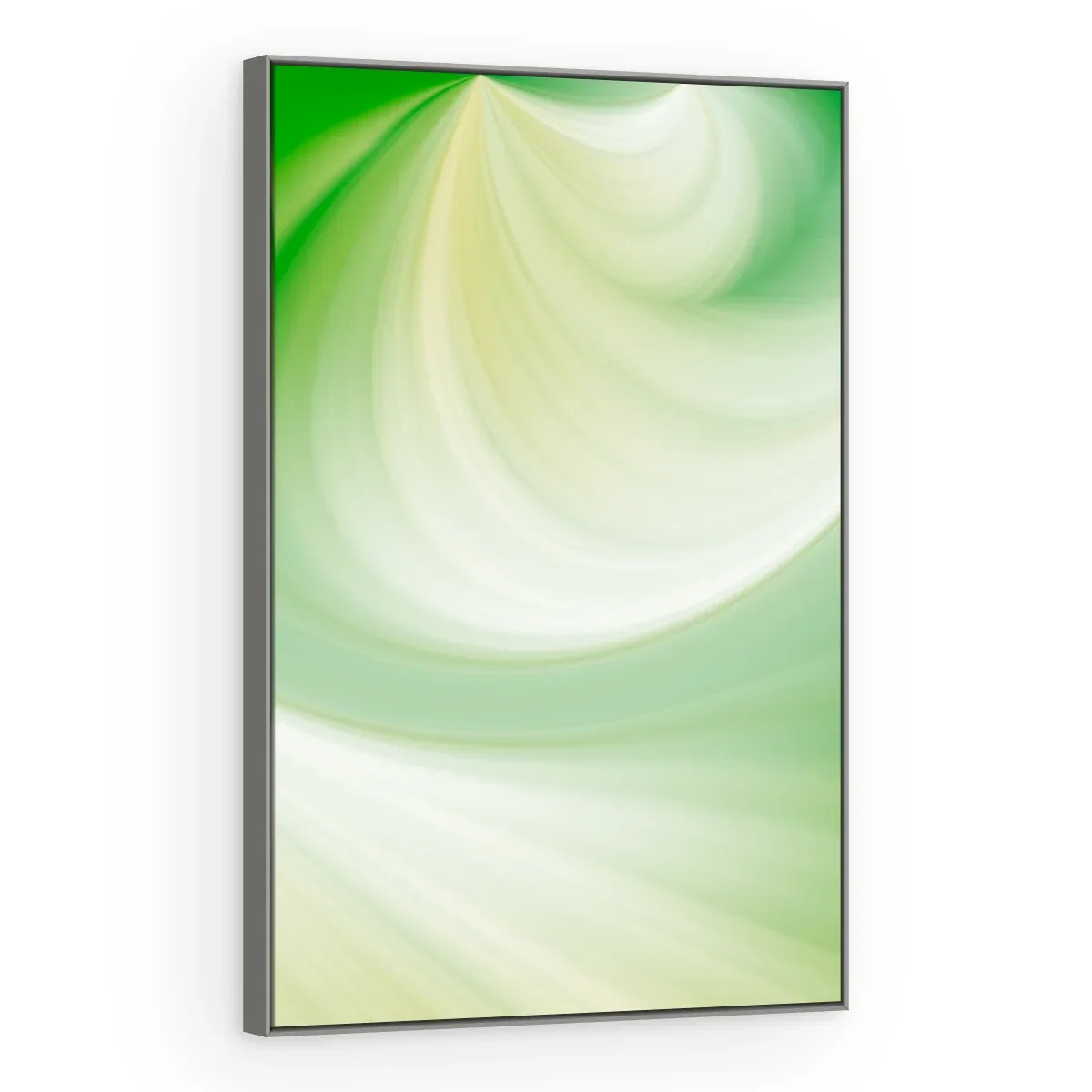 Quadro Decorativo Canvas Espiral Verde - AB0027