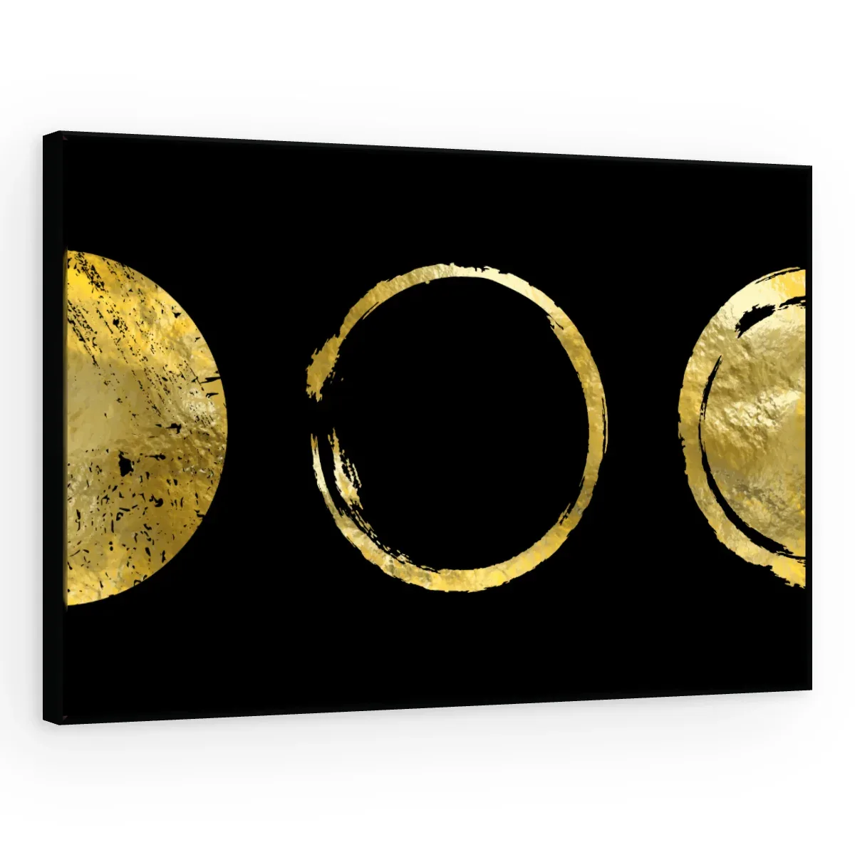 Quadro Decorativo Canvas Luas Douradas - AB0034