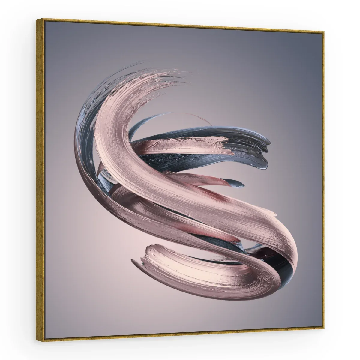 Quadro Decorativo Canvas Pincelada Rosé - AB0037