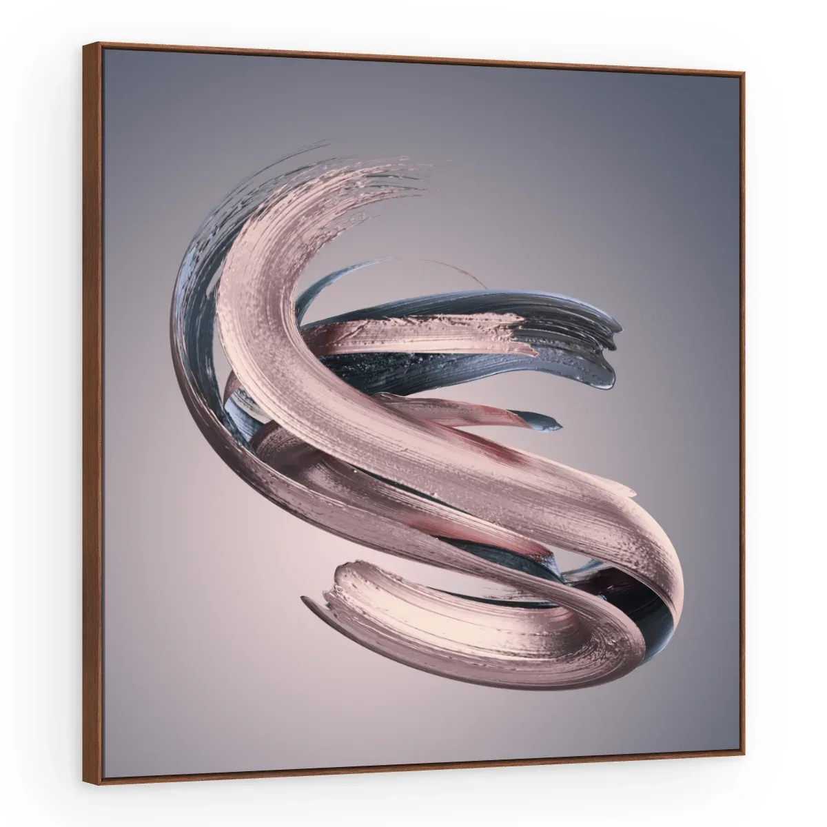 Quadro Decorativo Canvas Pincelada Rosé - AB0037