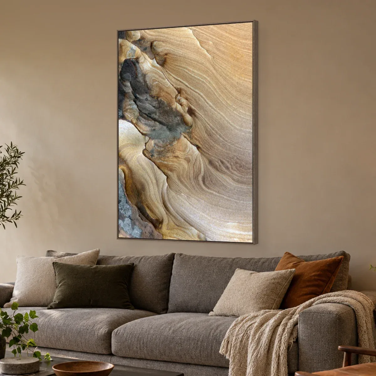 Quadro Decorativo Canvas Rocha Arenito - AB0038