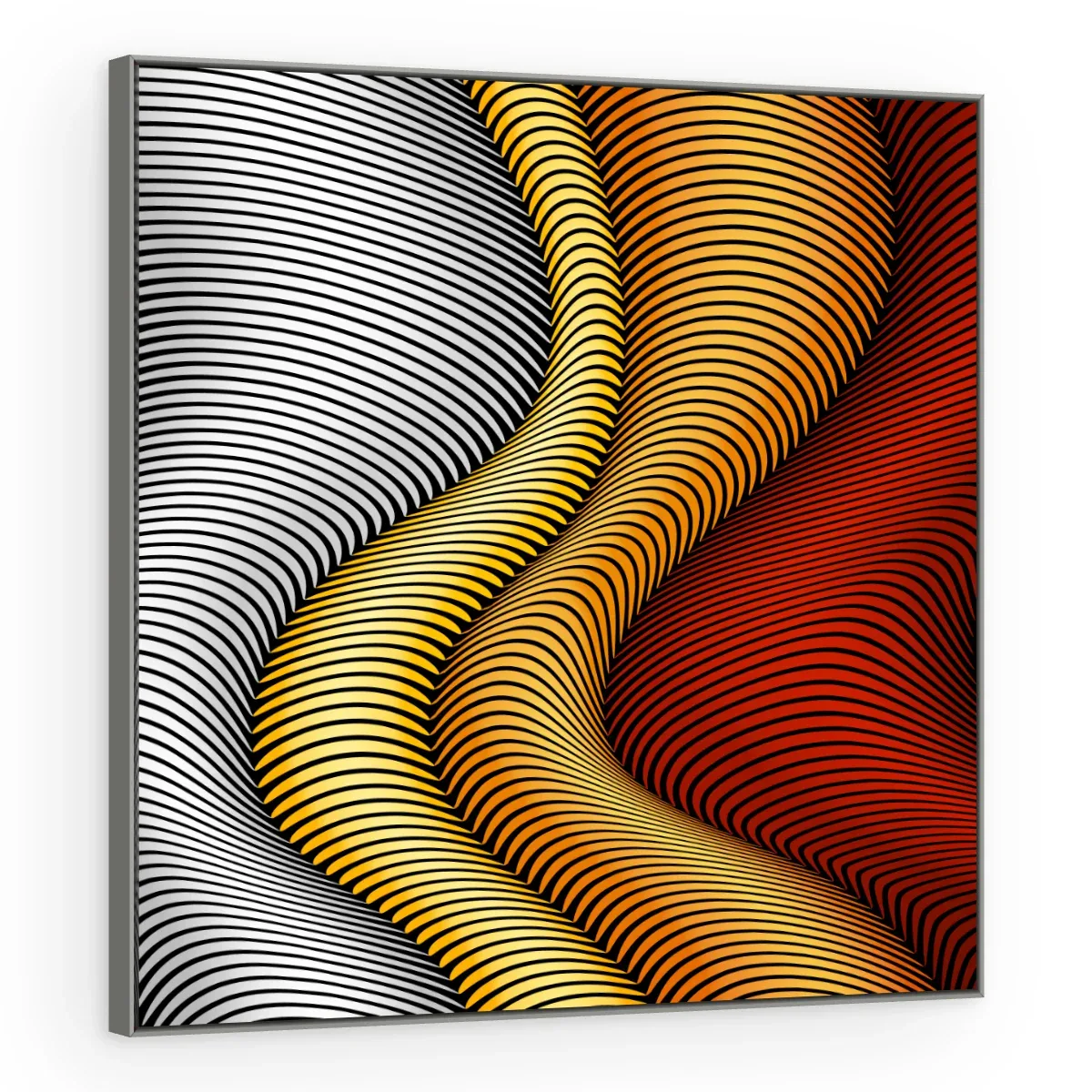 Quadro Decorativo Canvas Ondas Vibrantes - AB0040