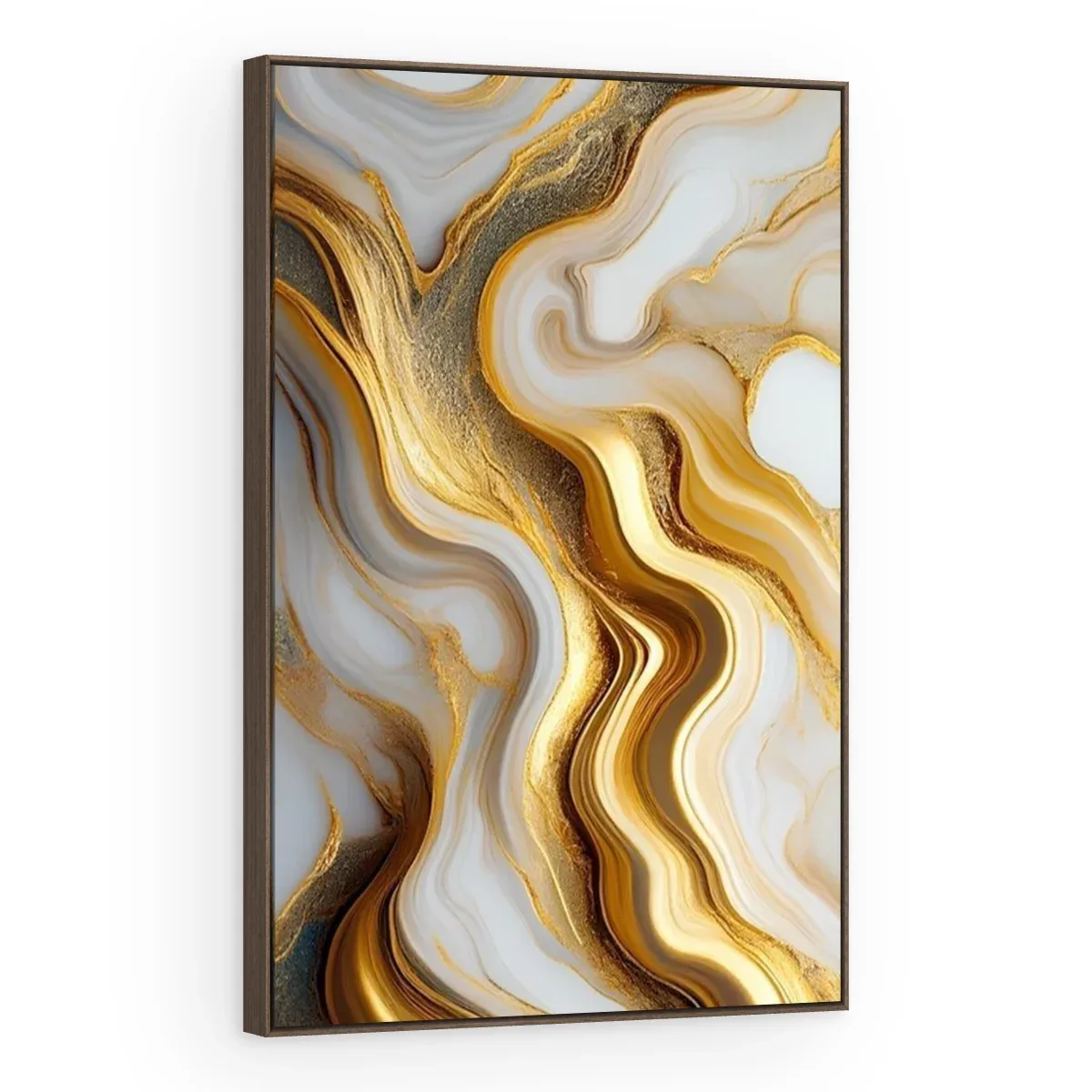 Quadro Decorativo Canvas Ouro Líquido - AB0043