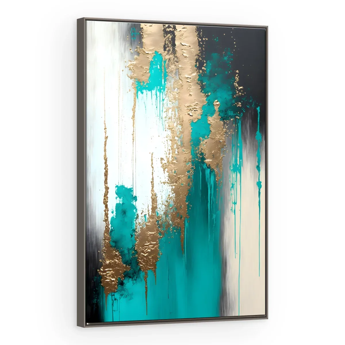 Quadro Decorativo Canvas Cascata Turquesa - AB0046