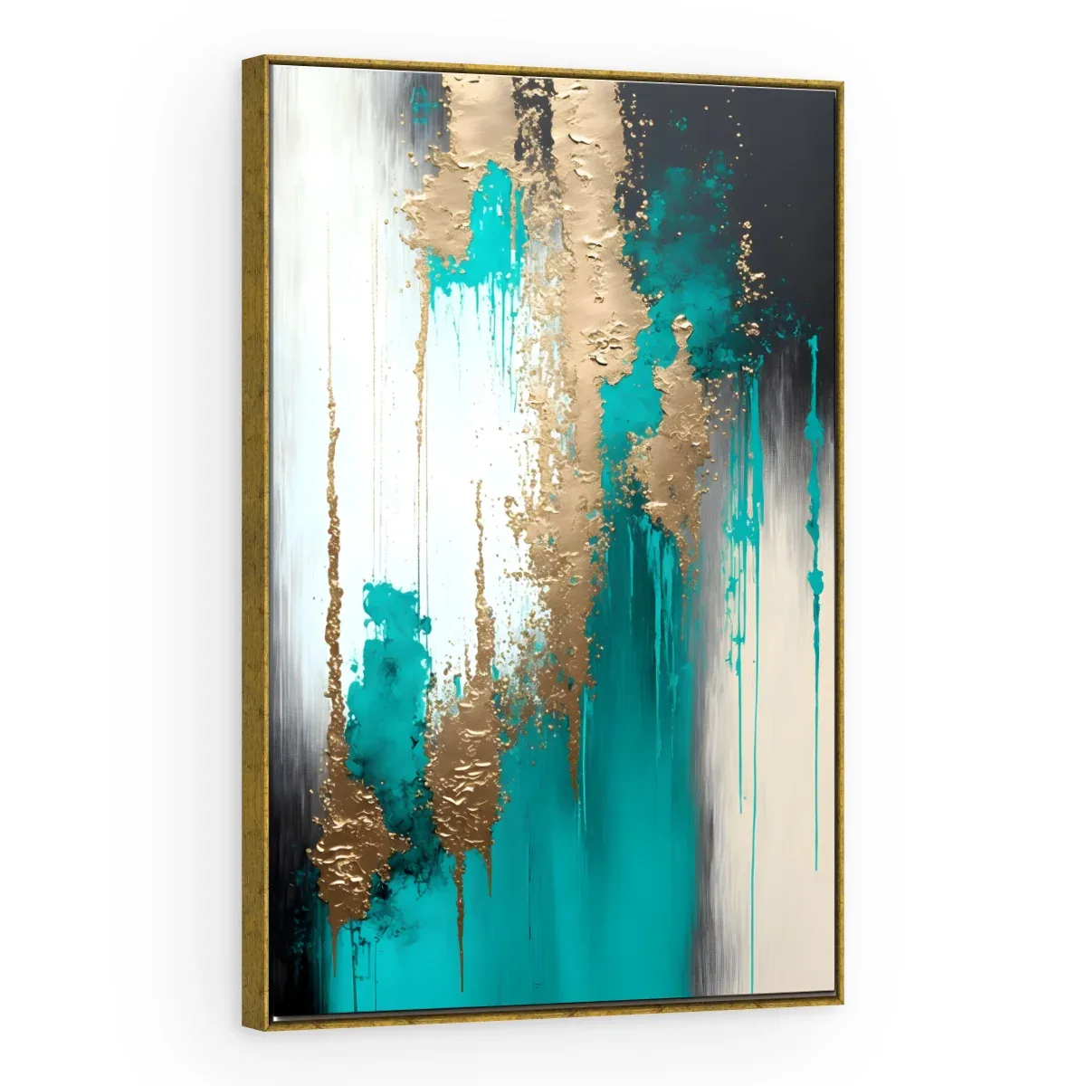 Quadro Decorativo Canvas Cascata Turquesa - AB0046