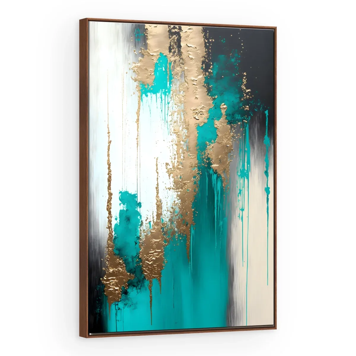 Quadro Decorativo Canvas Cascata Turquesa - AB0046