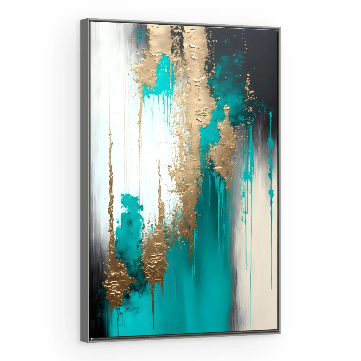 Quadro Decorativo Canvas Cascata Turquesa - AB0046