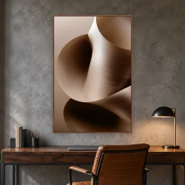Quadro Decorativo Canvas Seda Chocolate - AB0048