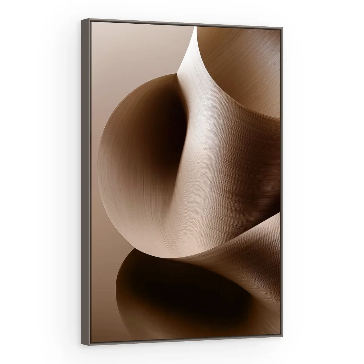 Quadro Decorativo Canvas Seda Chocolate - AB0048