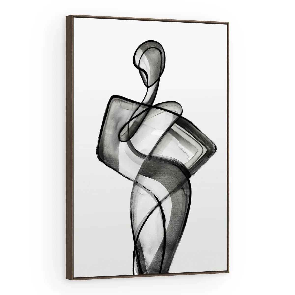 Quadro Decorativo Canvas Silhueta Nanquim - AB0049