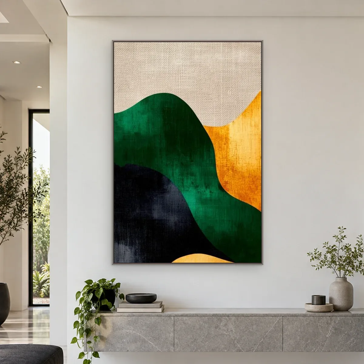 Quadro Decorativo Canvas Colinas Esmeralda - AB0052