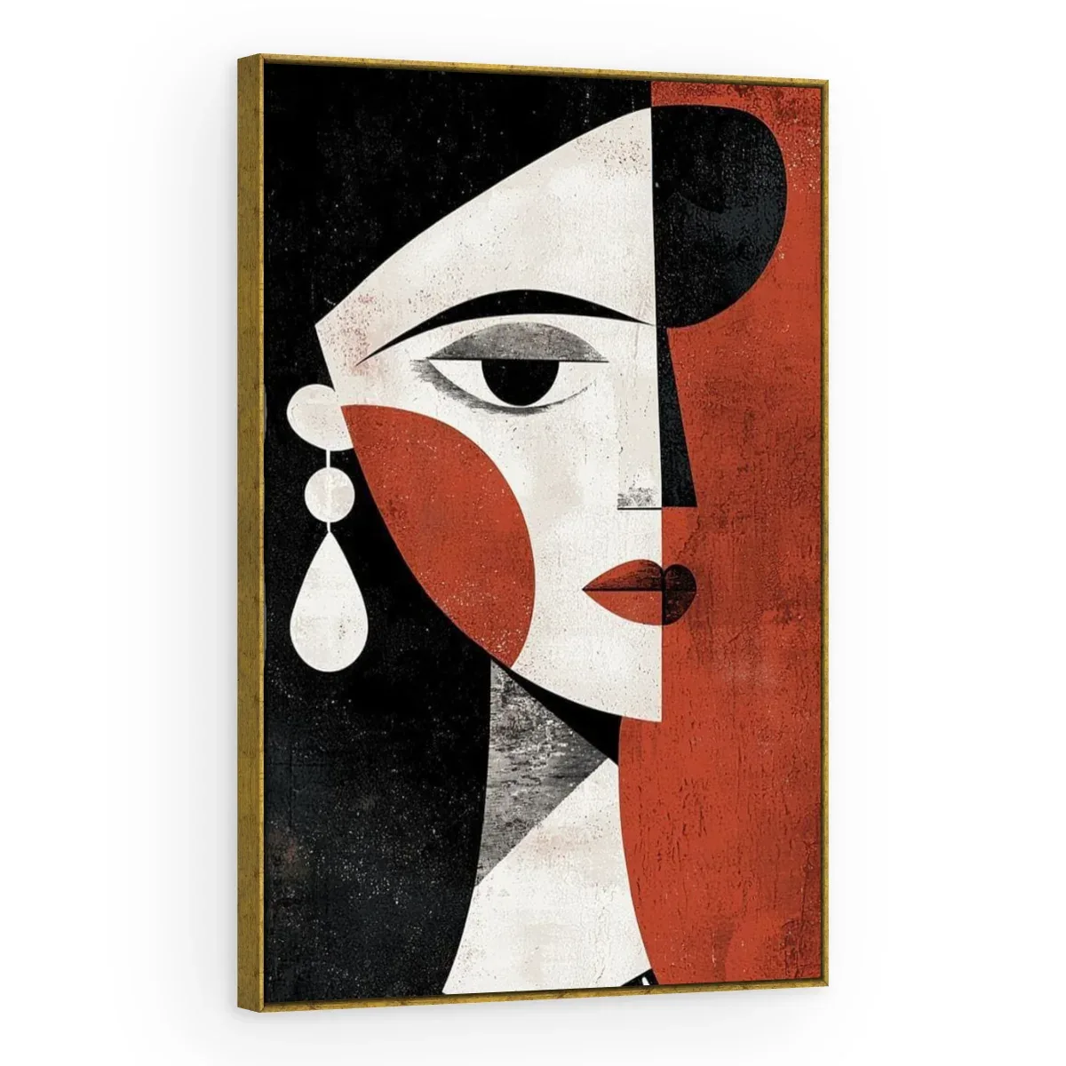 Quadro Decorativo Canvas Rosto Cubista - AB0055