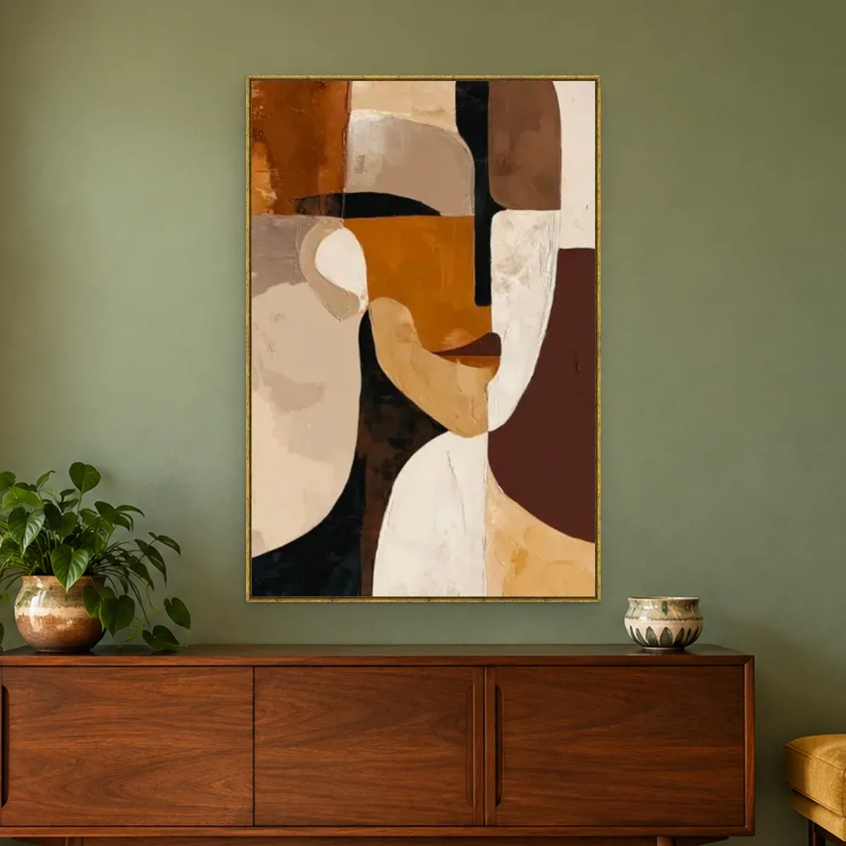 Quadro Decorativo Canvas Rosto Café - AB0056