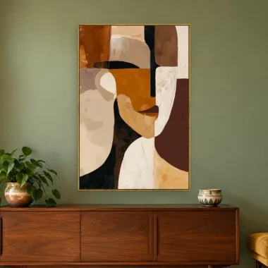 Quadro Decorativo Canvas Rosto Café - AB0056