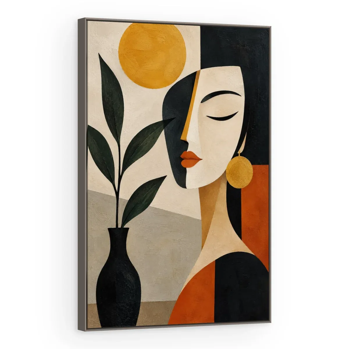 Quadro Decorativo Canvas Mulher Boho - AB0058