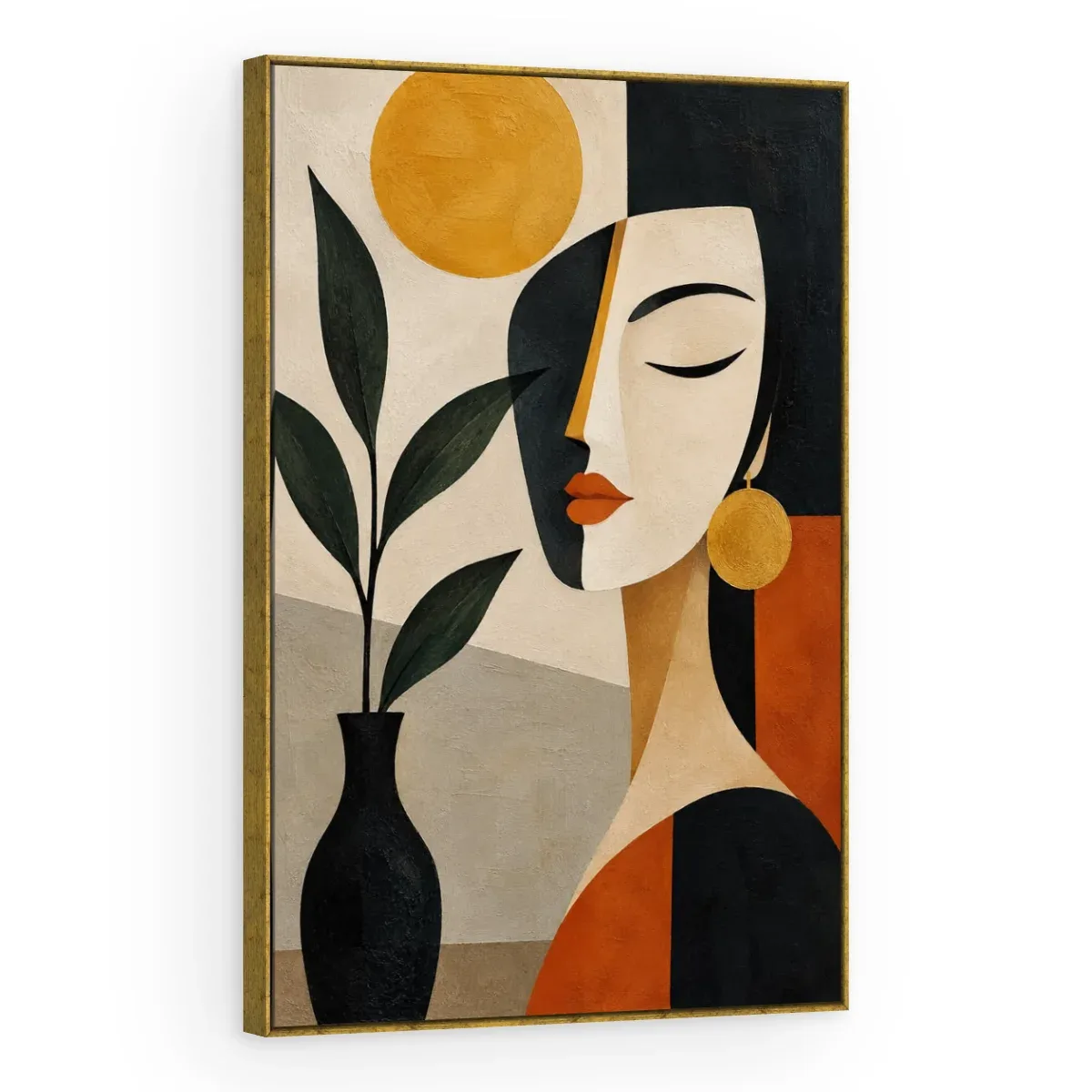 Quadro Decorativo Canvas Mulher Boho - AB0058